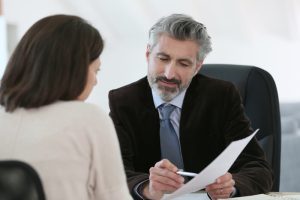 lawyer discussing demand letter