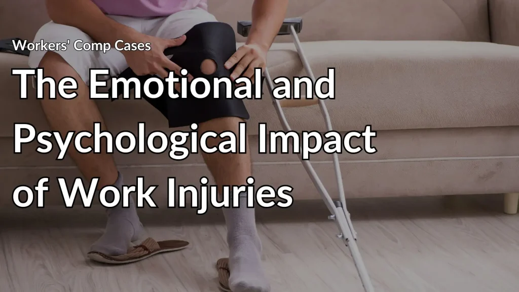 The Emotional and Psychological Impact of Work Injuries Image